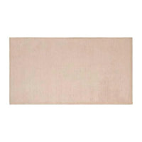 GlobeWest Bower Frame Rug in rose color, hand-woven wool, rectangular indoor area rug