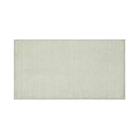GlobeWest Bower Frame rug in seafoam, hand-woven wool area rug with simple rectangular design for indoor use