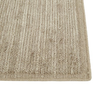 GlobeWest Bower Nora Durum rug corner detail with handloom double back weave