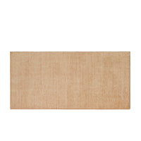 GlobeWest Bower Nora handwoven wool rug in Latte, soft milky brown