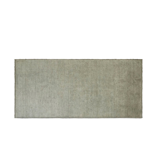 GlobeWest Bower Nora handwoven wool rug in Jungle, deep saturated green
