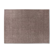 GlobeWest Bower Nora handwoven wool rug in Cocoa, rich grounding brown