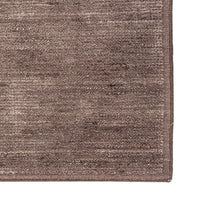 Close-up of GlobeWest Bower Nora rug in Cocoa showing dense wool pile texture