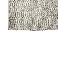 Close-up of GlobeWest Tepih Bobble Rug in fog color showing textured wool blend handwoven detail
