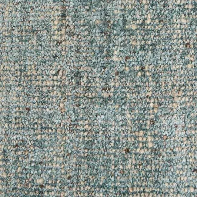 Close-up texture of GlobeWest Tepih Dune Rug in Sacramento color showing soft wool blend handwoven fabric