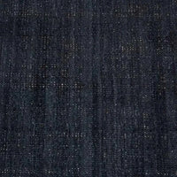 GlobeWest Tepih Neptune Rug in midnight blue hand-woven wool blend with subtle rustic texture