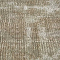 GlobeWest Tepih Tide Rug in oyster color with hand-woven viscose and wool ripple design for indoor use