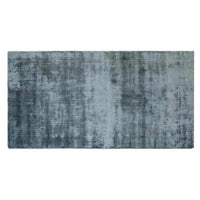 GlobeWest Tepih Tide Rug Marine hand-woven viscose and wool indoor area rug with ocean ripple design