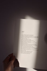 The written verse that accompanies the Radiant artwork