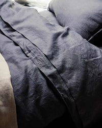 Weave Home Bed Linen Weave Home Ravello Flat Sheet - Denim (Various Sizes)