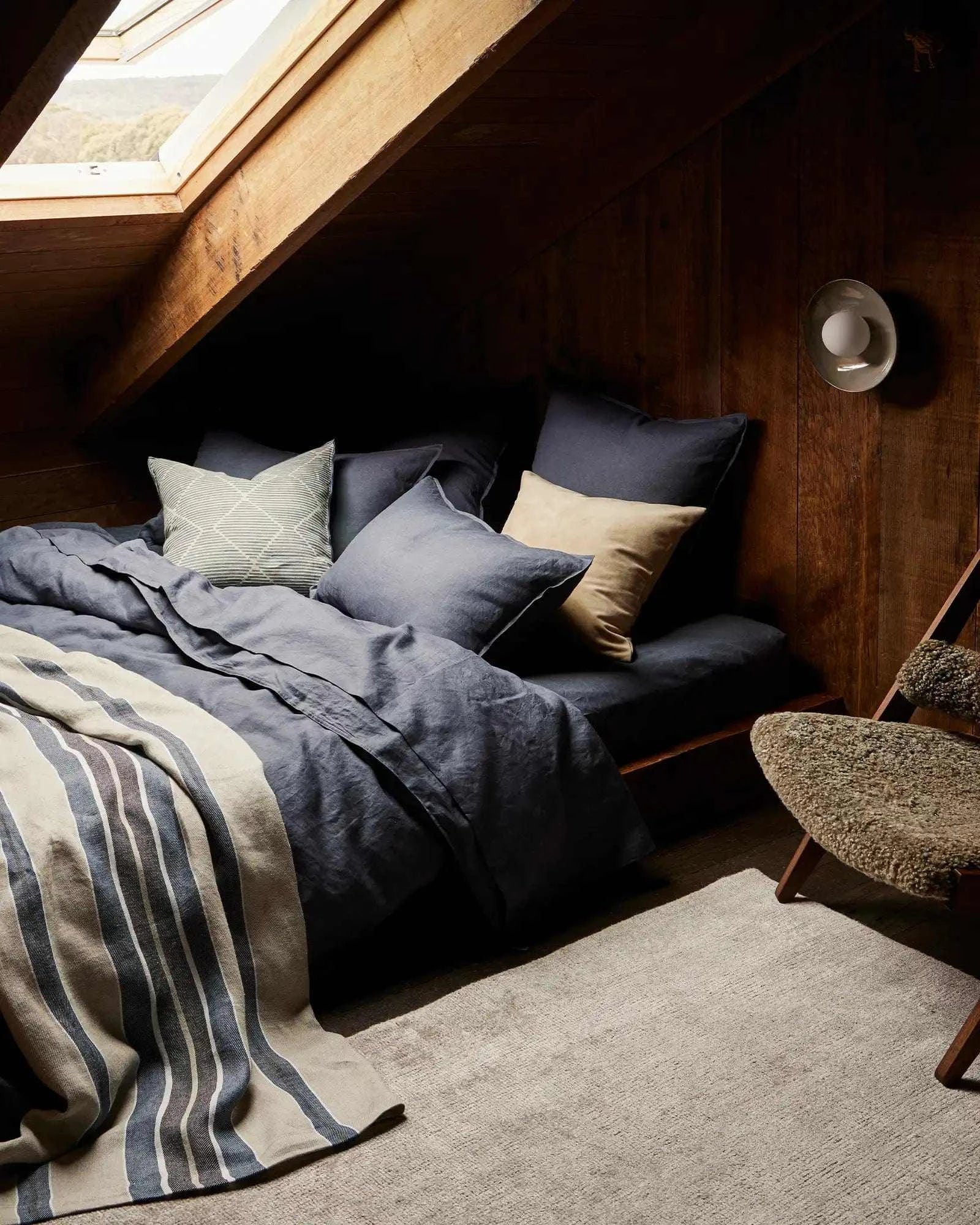 Weave Home Bed Linen Weave Home Ravello Quilt Cover - Denim (Various Sizes)