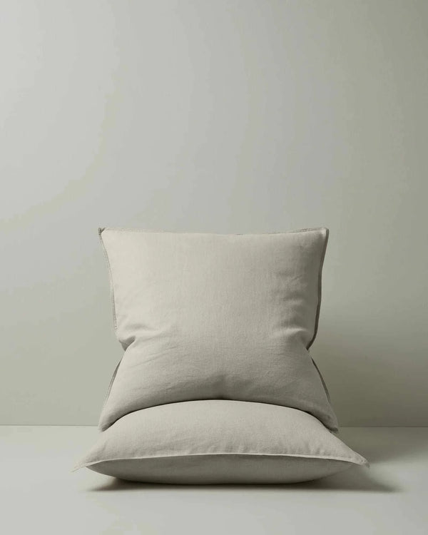 Weave Home Ravello euro pillowcase pair, bone | Norsu Interiors
