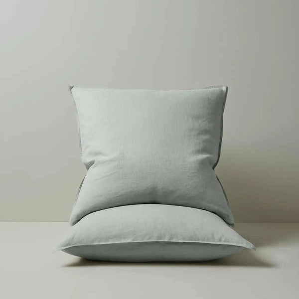 Weave Home Ravello euro pillowcase pair, sage | Norsu Interiors