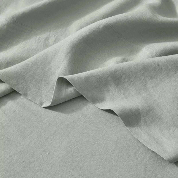 Weave Home Ravello flat sheet, sage | Norsu Interiors