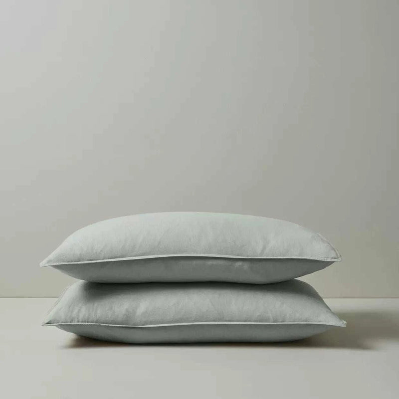 Weave Home Bed Linen Weave Home Ravello Pillowcase Pair - Sage (Various Sizes)