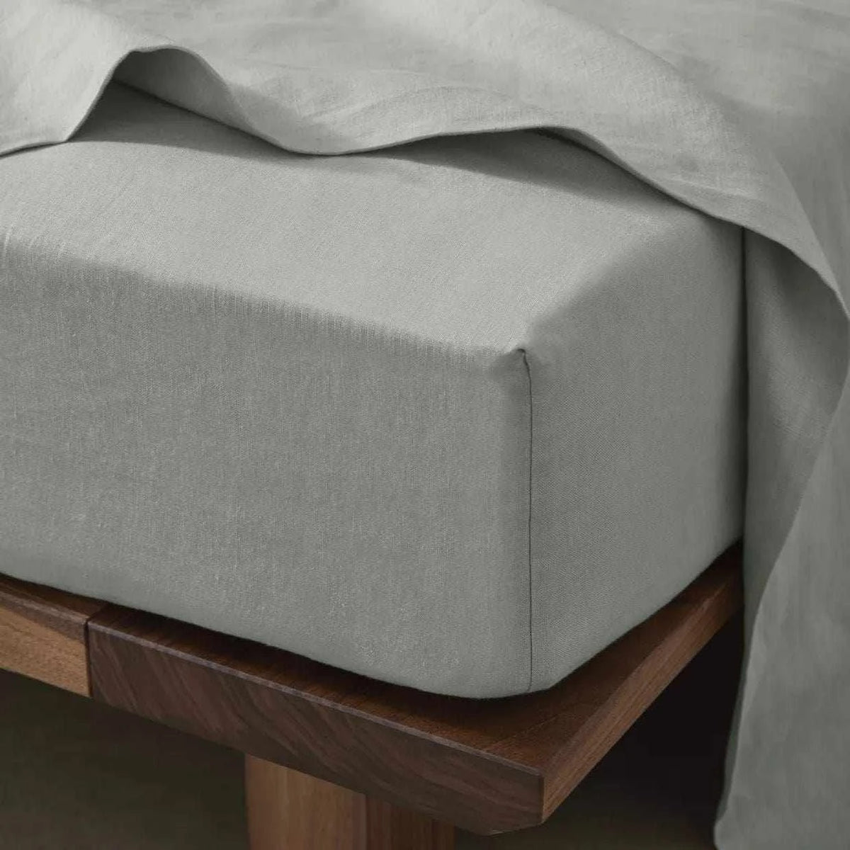 Weave Home Bed Linen Weave Home Ravello Fitted Sheet - Sage (Various Sizes)