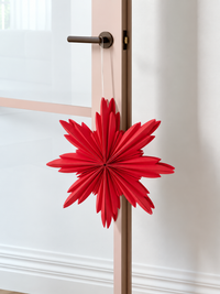 norsu Merry Merry Paper Star Decoration, Red (Various Sizes)