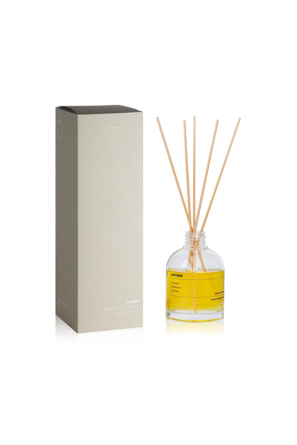 Grace and James Antibes Reed Diffuser 150ml with its gift box