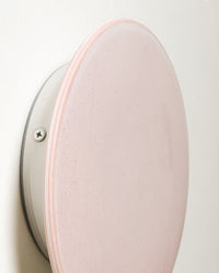Robert Gordon Backlit Disc Wall Light in Rose Quartz