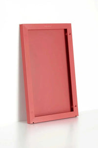 Berry-colored magnetic powder-coated Mustard Made Story Board for writing, planning, and displaying.