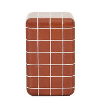 Globe West Side Tables Globe West Seville Tile Side Table, Red Glazed GRC