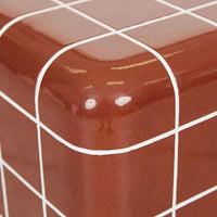 Globe West Side Tables Globe West Seville Tile Side Table, Red Glazed GRC