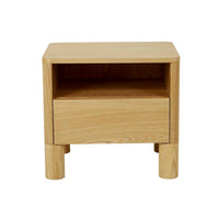 GlobeWest Artie Open Bedside - Natural Ash