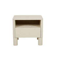 GlobeWest Artie Open Bedside - Putty