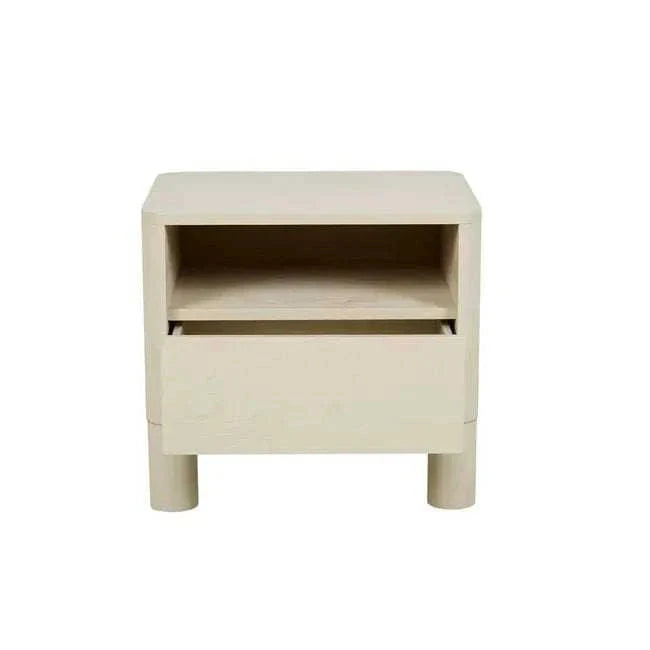Globe West Bedside Tables Globe West Artie Open Bedside, Putty