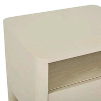 Globe West Bedside Tables Globe West Artie Open Bedside, Putty