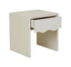 Globe West Bedside Tables Globe West Artie Wave Bedside, Bone