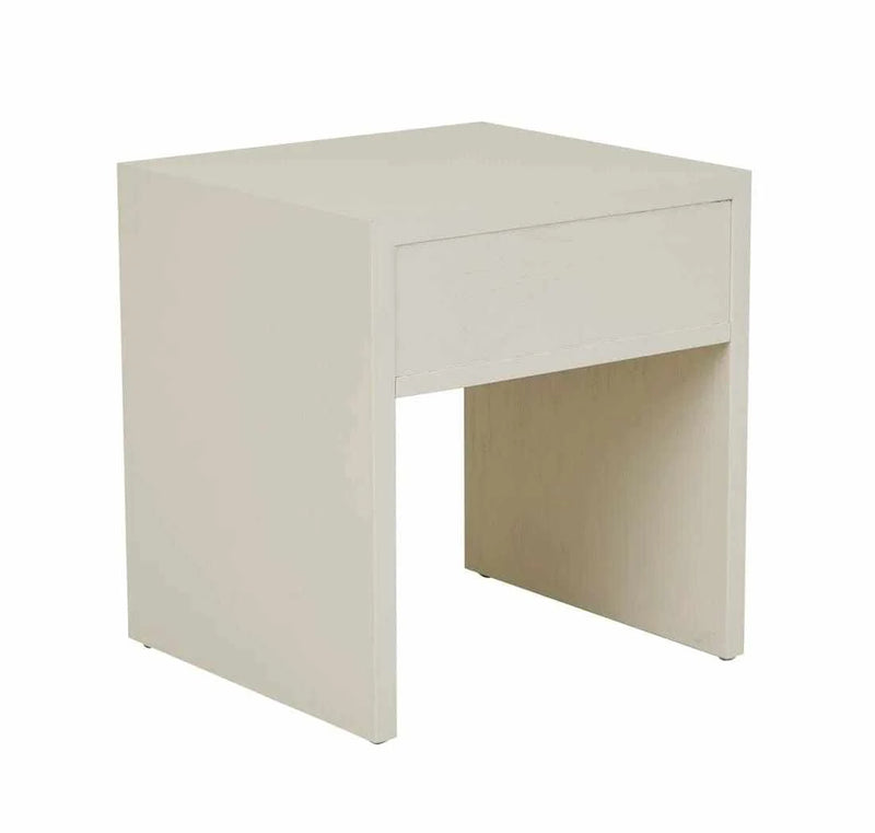 Globe West Bedside Tables Globe West Artie Wave Bedside, Bone