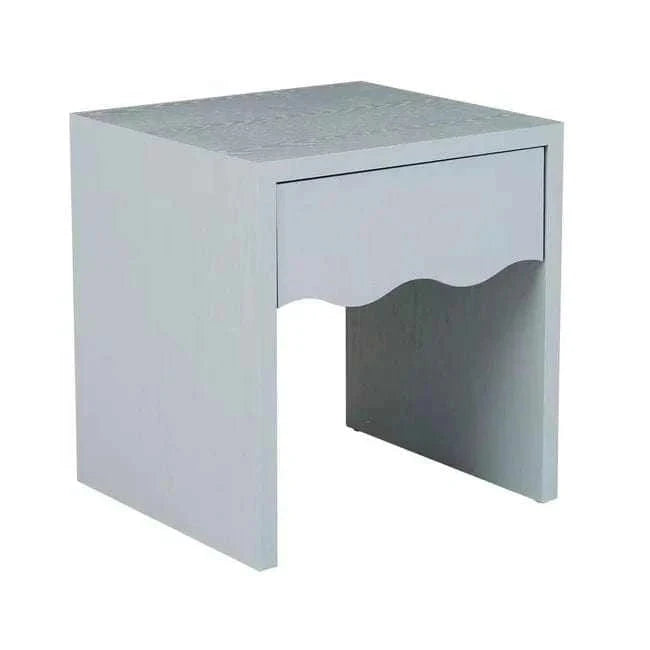 Globe West Bedside Tables Globe West Artie Wave Bedside, Powder Blue