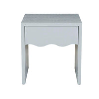 GlobeWest Artie Wave Bedside - Powder Blue