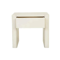 Globe West Bedside Tables GlobeWest August 1 Drawer Bedside - Porcelain