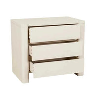 Globe West Bedside Tables Globe West August 3 Drawer Bedside - Porcelain