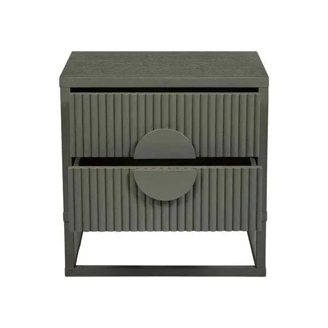 Globe West Bedside Tables Globe West Benjamin Ripple Bedside, Snowgum