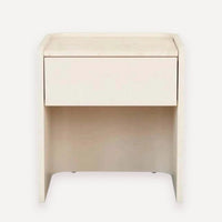 GlobeWest Elsie Bedside - Natural Travertine - Shell