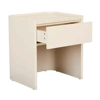 Norsu Interiors Elsie Bedside - Natural Travertine - Shell