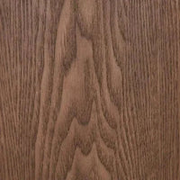 GlobeWest Oberon Crescent bedside table with white Carrara marble top and smoked ash ash veneer timber base and drawer.