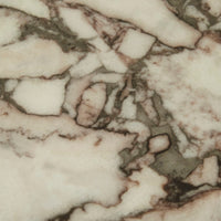 GlobeWest Pearce Marble Bedside - Bone