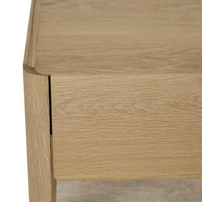 Sketch Bedside Tables Globe West Sketch Tye Marble Bedside - Natural Travertine/Light Oak (7950502756601)