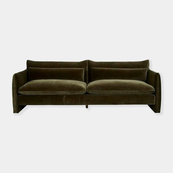 GlobeWest Sidney Peak 3 Seater Sofa, Caper Velvet | Norsu Interiors