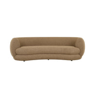 GlobeWest Hugo Vera 4 Seater Sofa - Shiitake