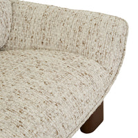 GlobeWest Juno Bowie Sofa Chair, River Birch / Walnut Ash, styled in a room setting