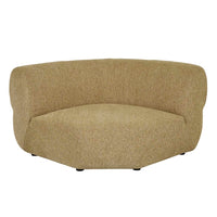 GlobeWest Juno Cloud Round Corner Sofa in Desert Speckle