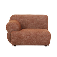 GlobeWest Juno Cloud Left Arm Sofa in Brick