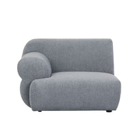 GlobeWest Juno Cloud Left Arm Sofa in Vista Blue