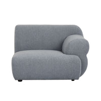 GlobeWest Juno Cloud Right Arm Sofa in Vista Blue
