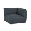 Dark teal Slipper modular sofa corner piece with soft curved design and low-profile retro style